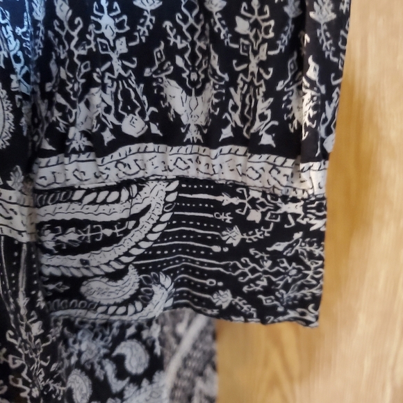 Thakoon Collective long sleeve paisley print mini shift dress rayon size 2 - Picture 4 of 10